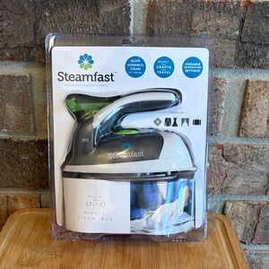 Gray and Green Mighty Steam Iron